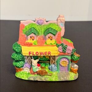 Easter Village Bunny Flower Shop